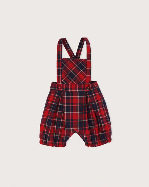 MONO UNISEX CUADROS ROJOS